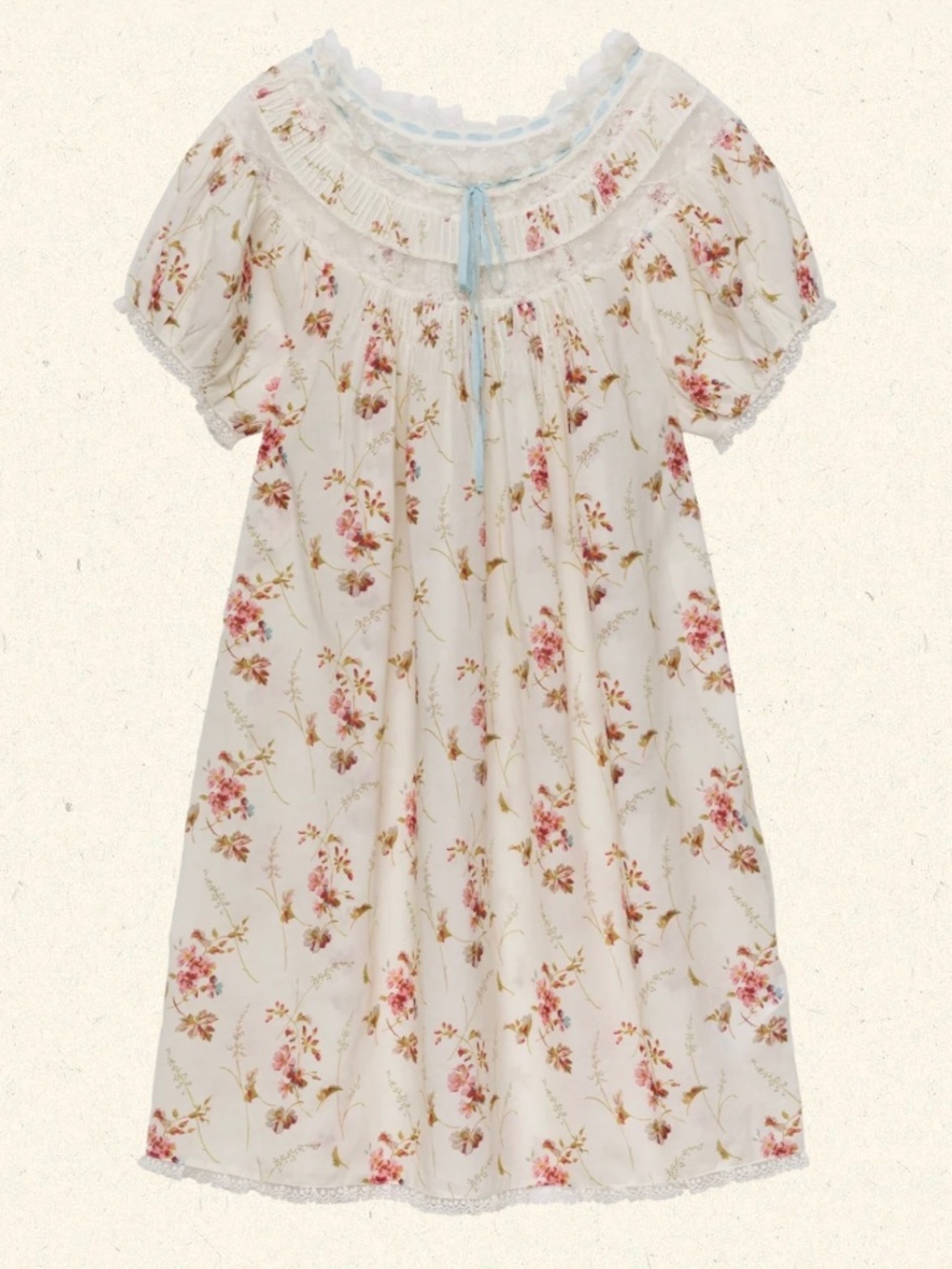 NWT DOEN Daphne dress Blanc Prairie Rose size S